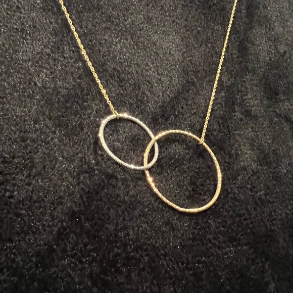 Lana Jewelry 14K Gold Interlocking Circles Necklace - Picture 4 of 7
